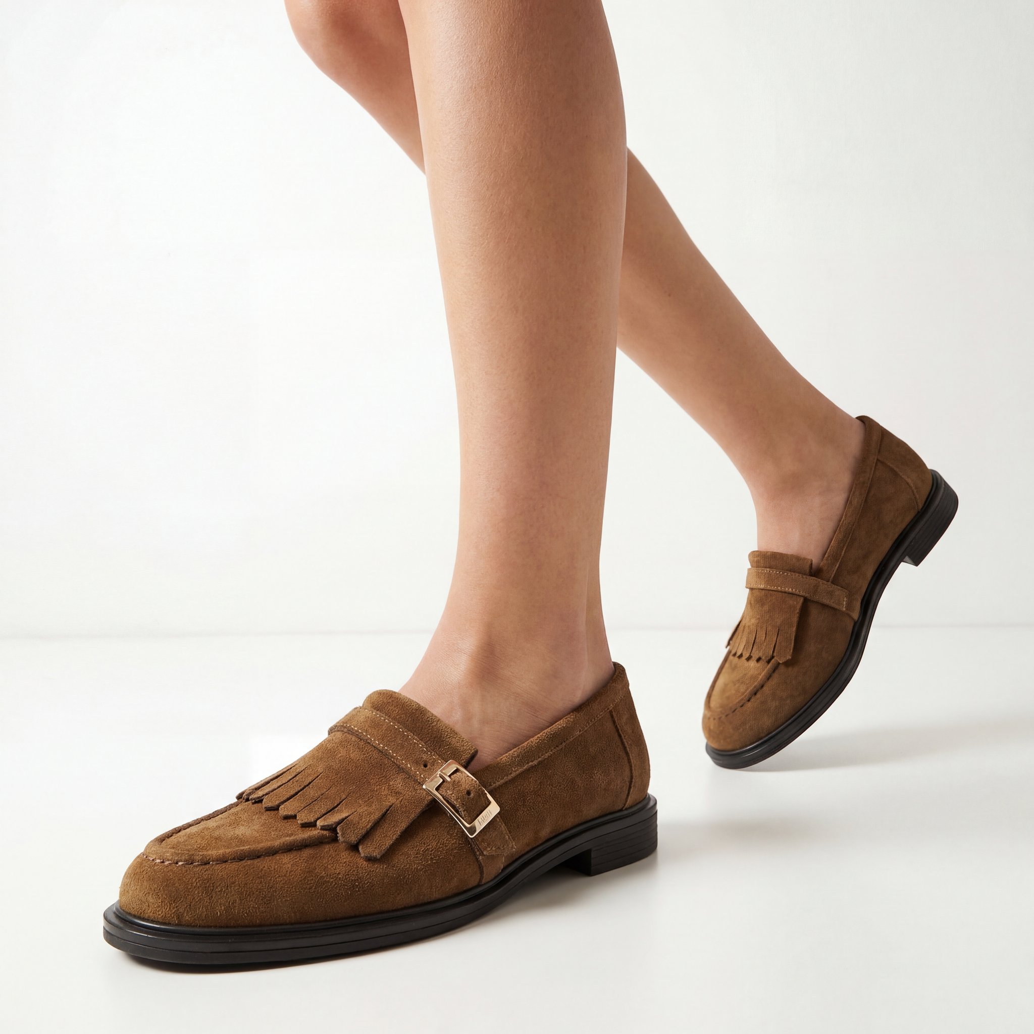 Julia Hakiki Deri Kadın Loafer Taba