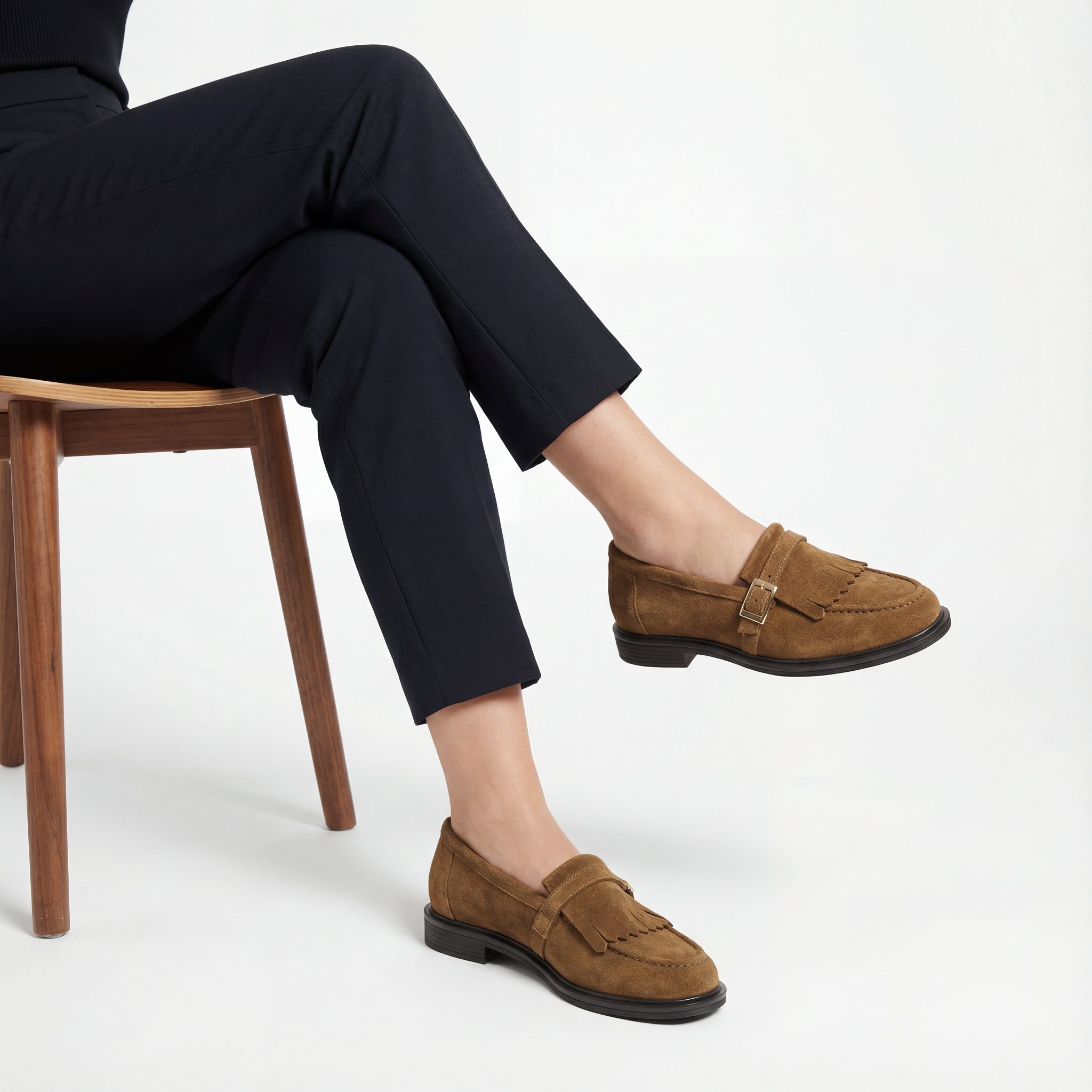Julia Hakiki Deri Kadın Loafer Taba