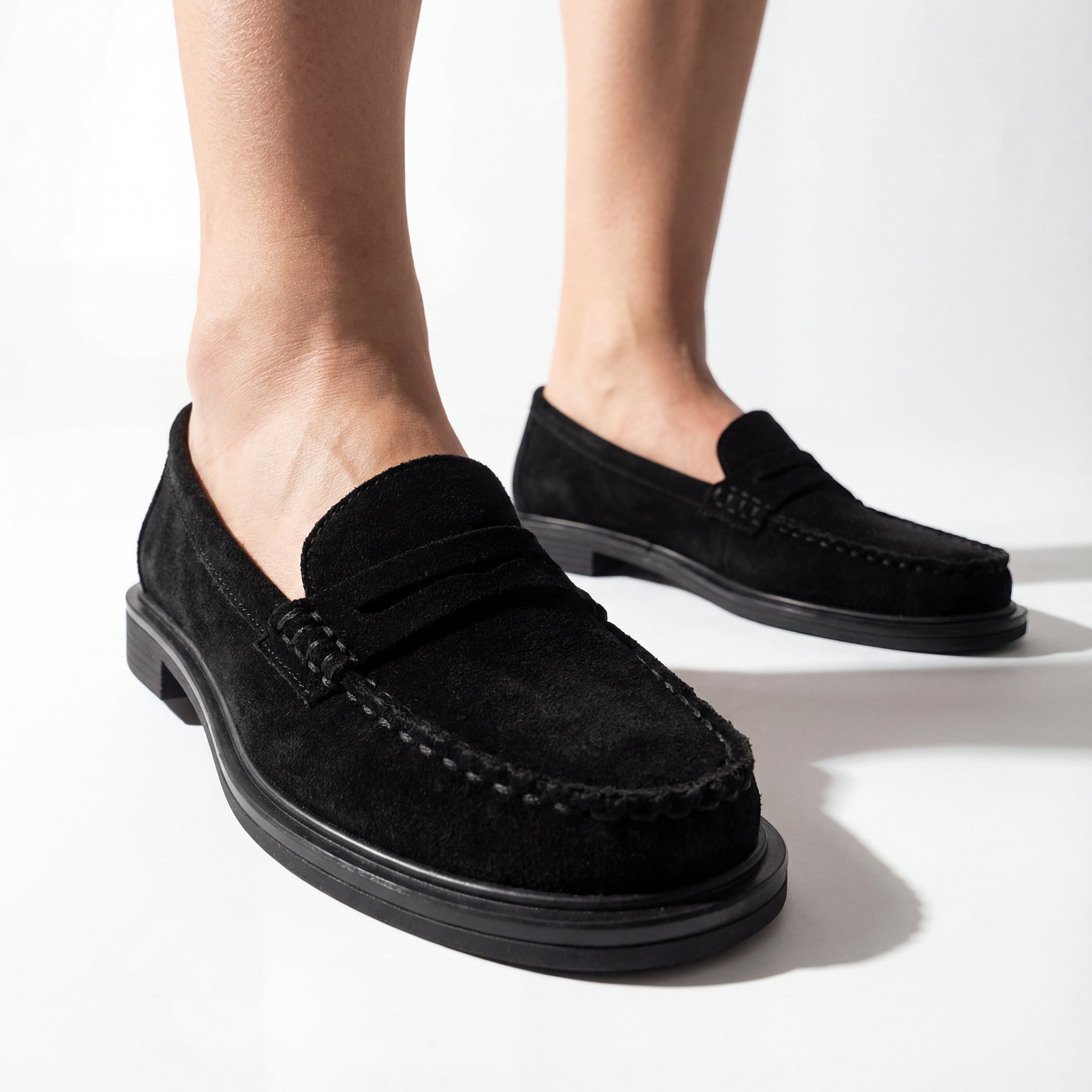 Rosaline Hakiki Deri Kadın Loafer Siyah