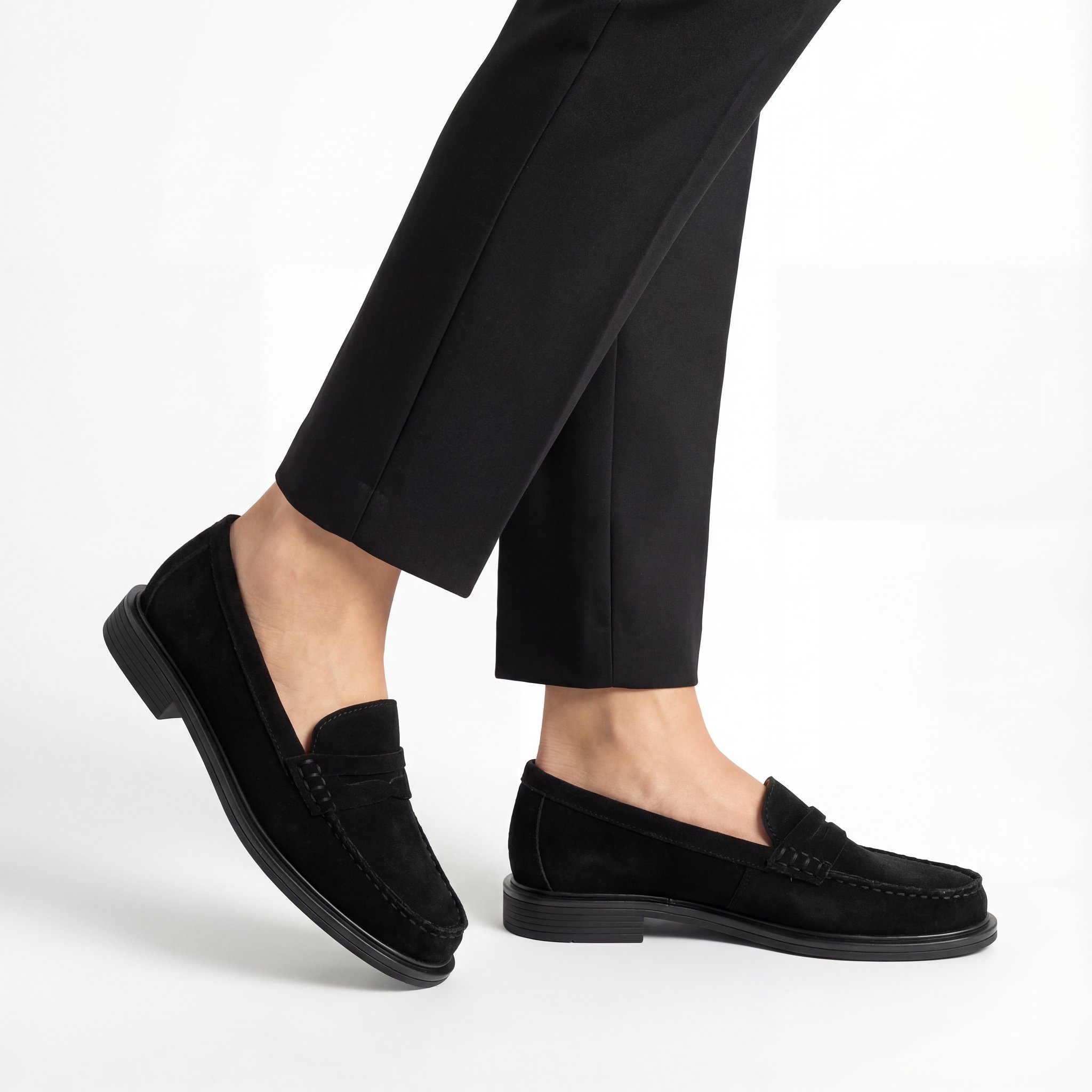 Rosaline Hakiki Deri Kadın Loafer Siyah