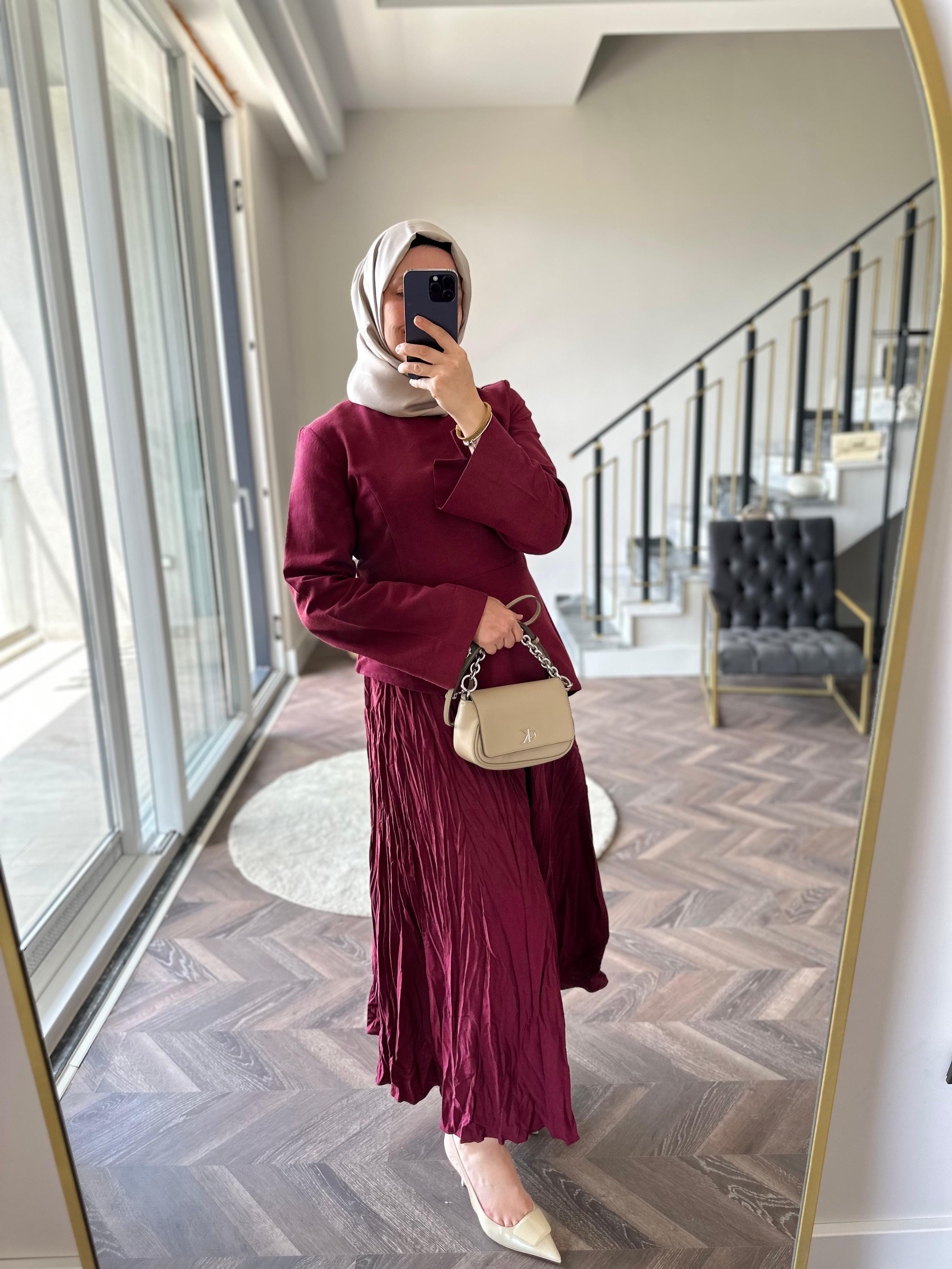 Luna Bordo Keten Takım 