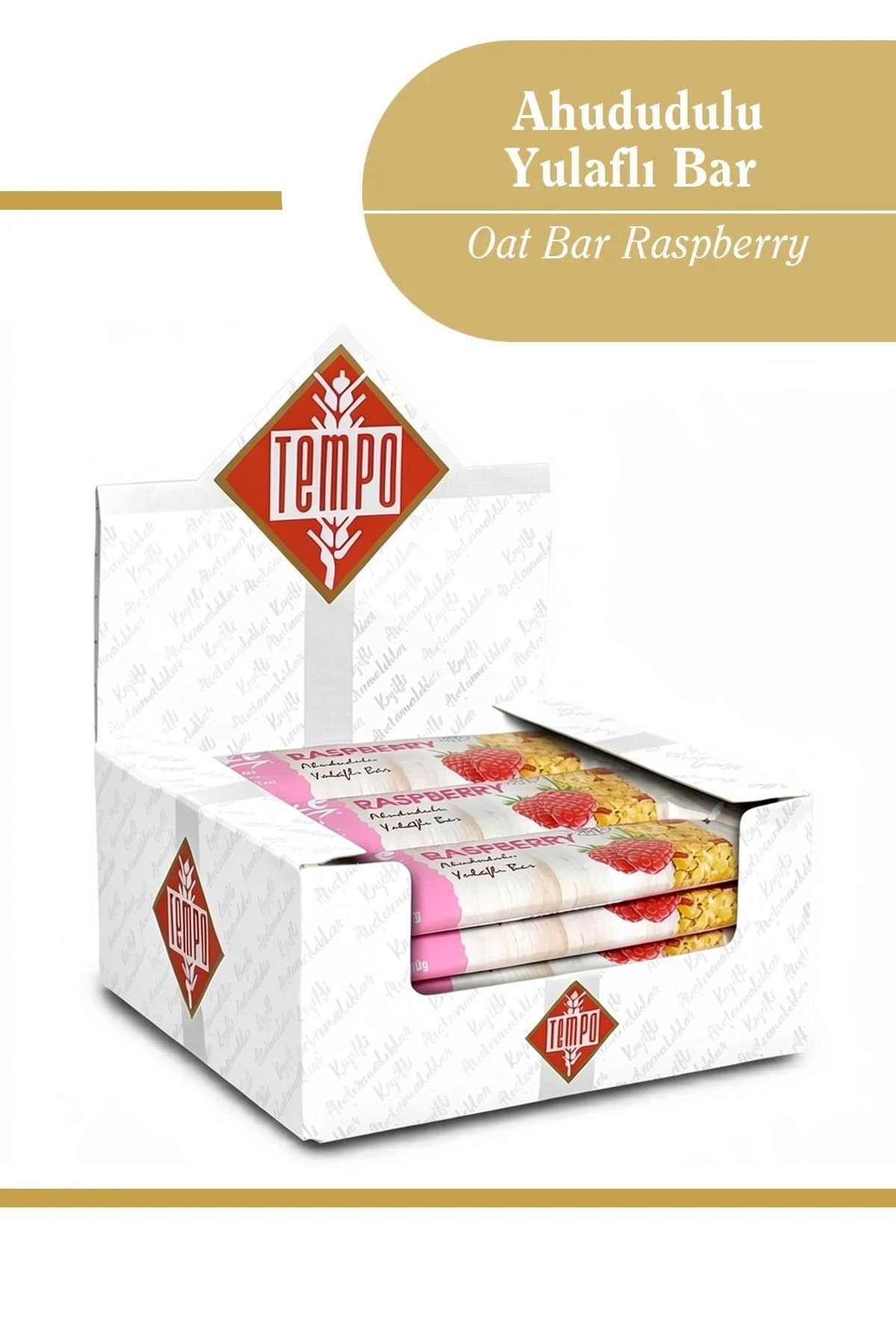 Ahududulu Yulaflı Bar 40 g x 12 Adet