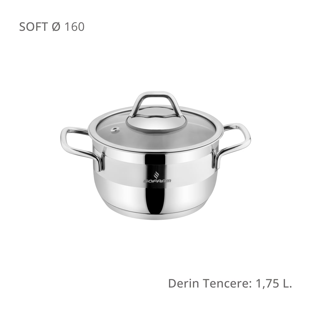 Sofram Soft 16 cm Derin Tencere
