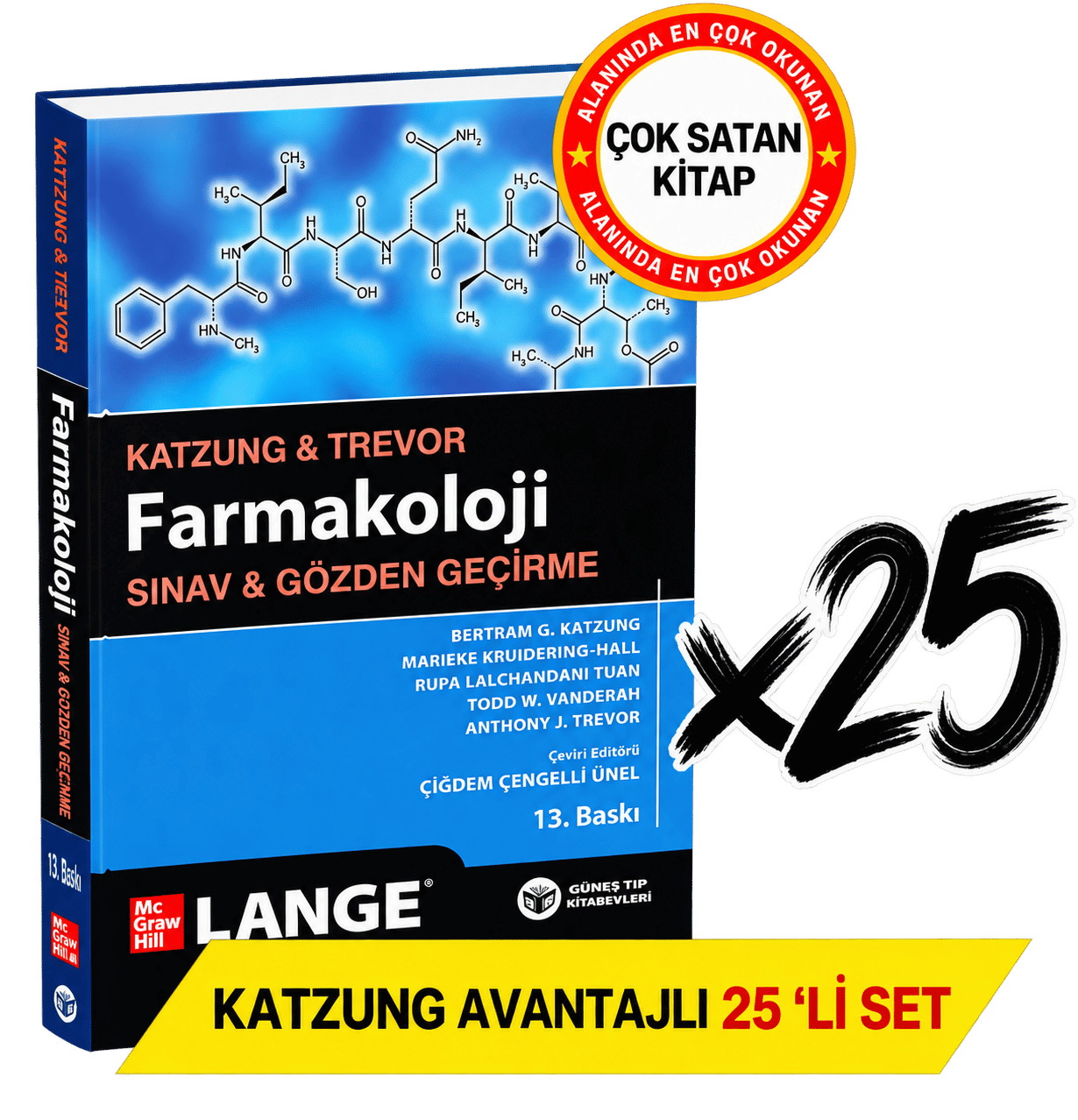 0	Katzung & Trevor Farmakoloji Sınav ve Gözden Geçirme (13. Baskı) Avantajlı 25'li SET