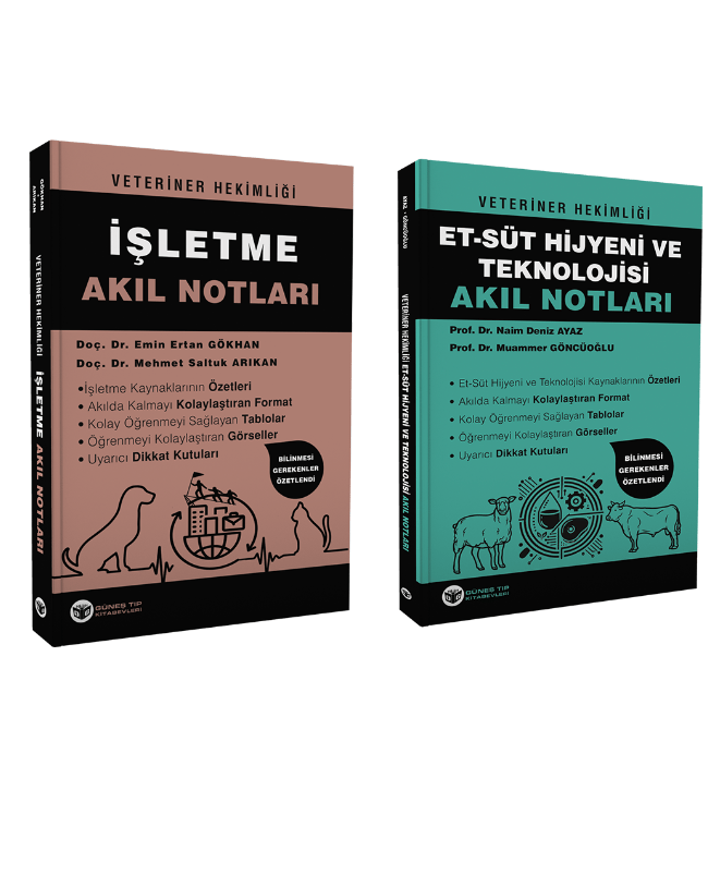 2024 - Veteriner Hekimliği Akıl Notları Seti (10 ÇOK SATAN BU SETTE)