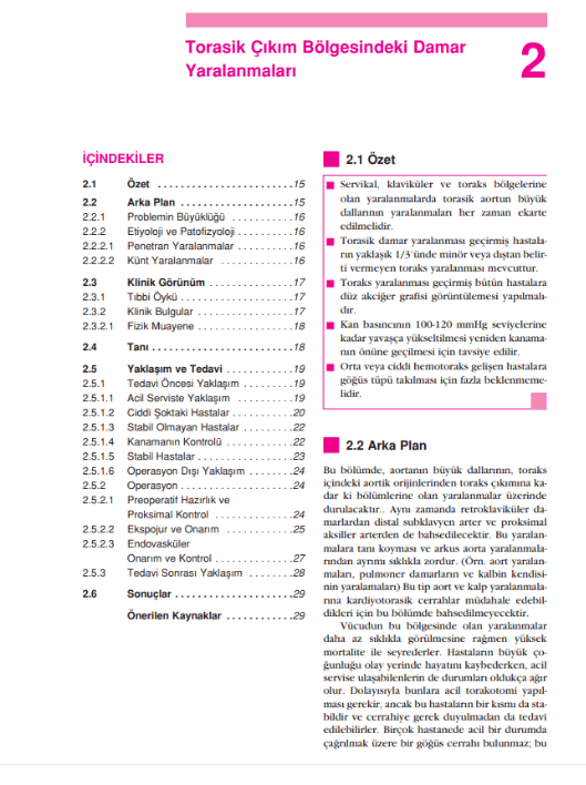 Acil Damar Cerrahisi Pratik Bir Kılavuz