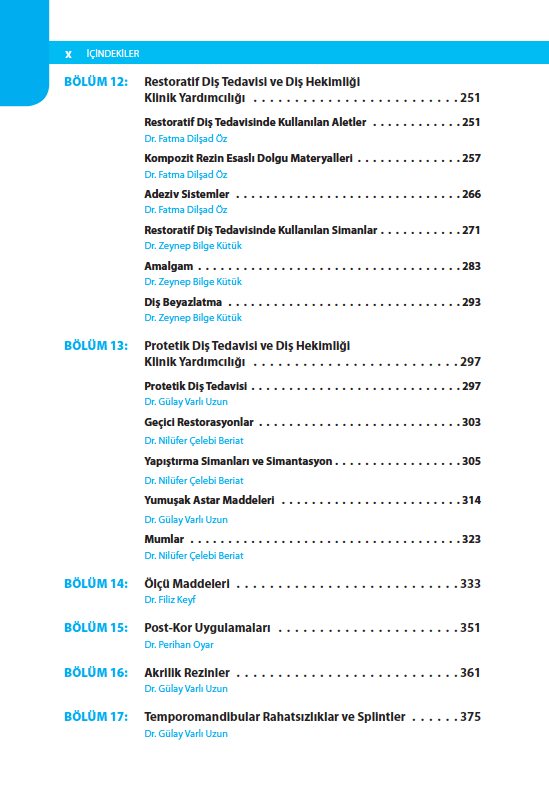 Ağız ve Diş Sağlığı Teknikerleri için Dört Elli Diş Hekimliği