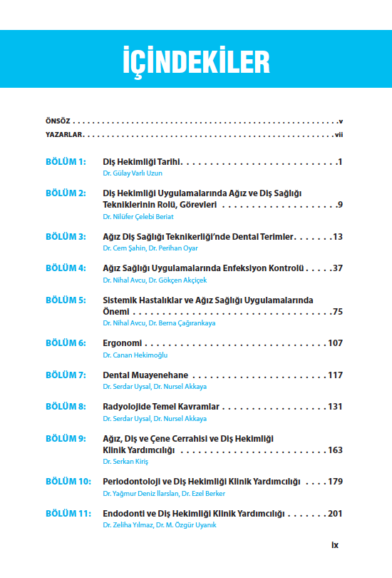 Ağız ve Diş Sağlığı Teknikerleri için Dört Elli Diş Hekimliği