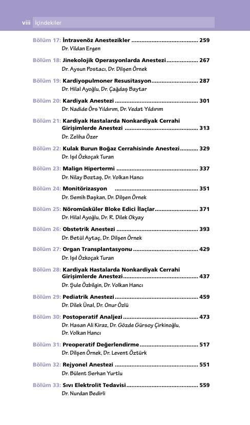 Anesteziyoloji Akıl Notları Güncel 2. Baskı