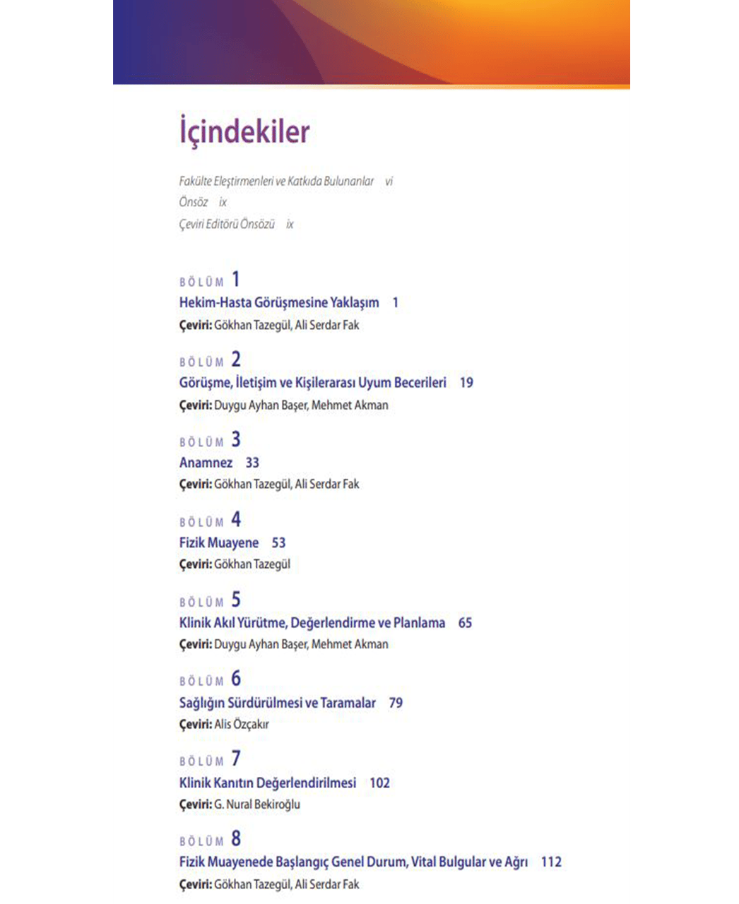 BATES'in Fizik Muayene ve Öykü Alma Cep Kılavuzu