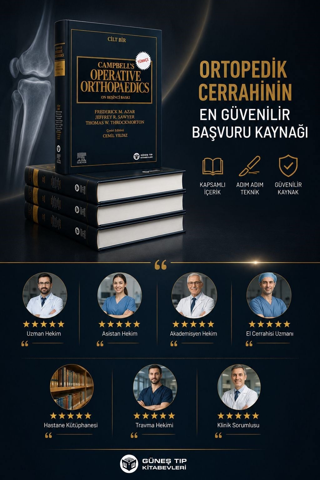Campbell's Operative Orthopaedics 4 Cilt Türkçe - 15. Baskı