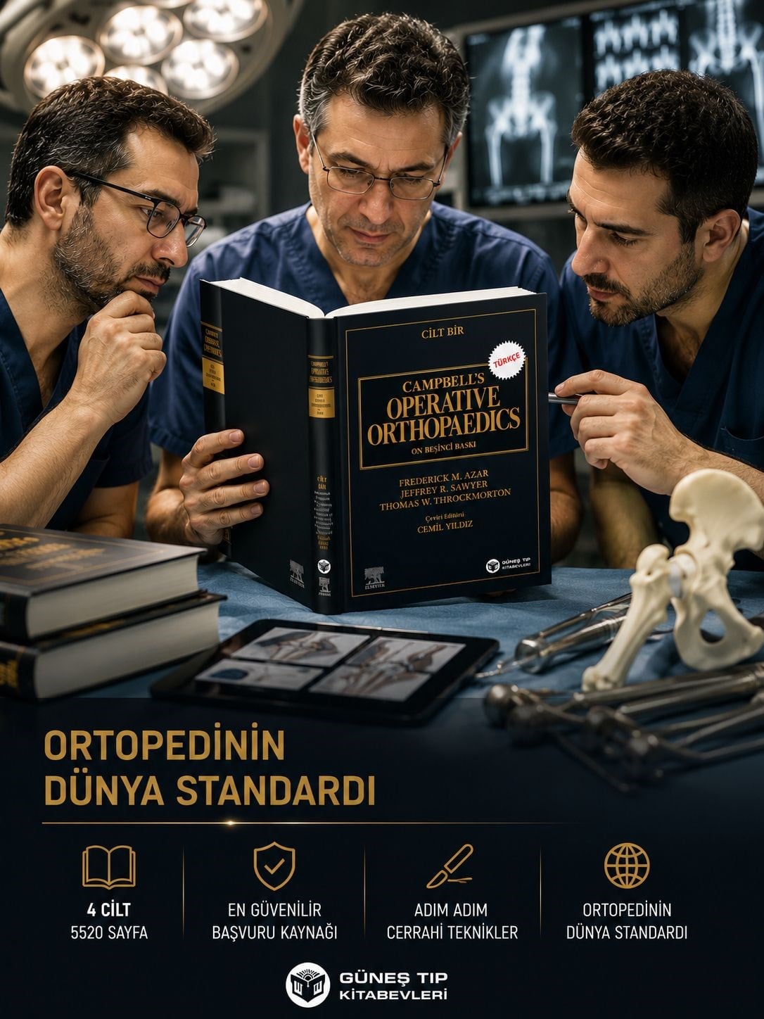 Campbell's Operative Orthopaedics 4 Cilt Türkçe - 15. Baskı