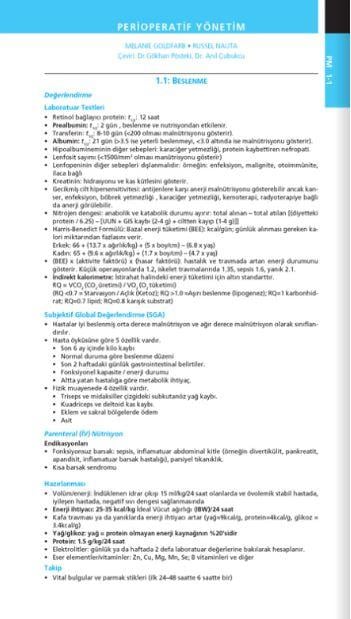 Cerrahi Özet Bilgiler ve Güncel Notlar