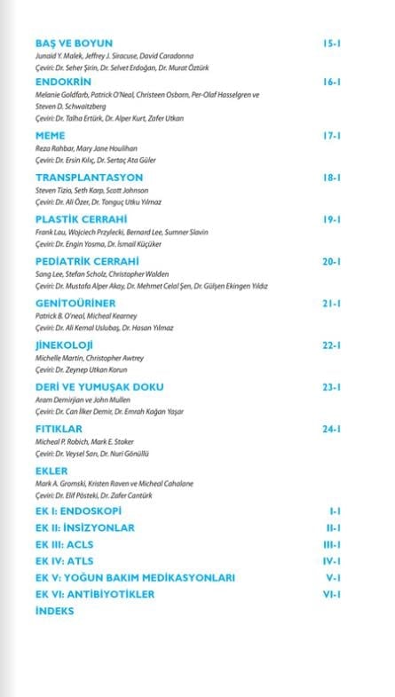 Cerrahi Özet Bilgiler ve Güncel Notlar