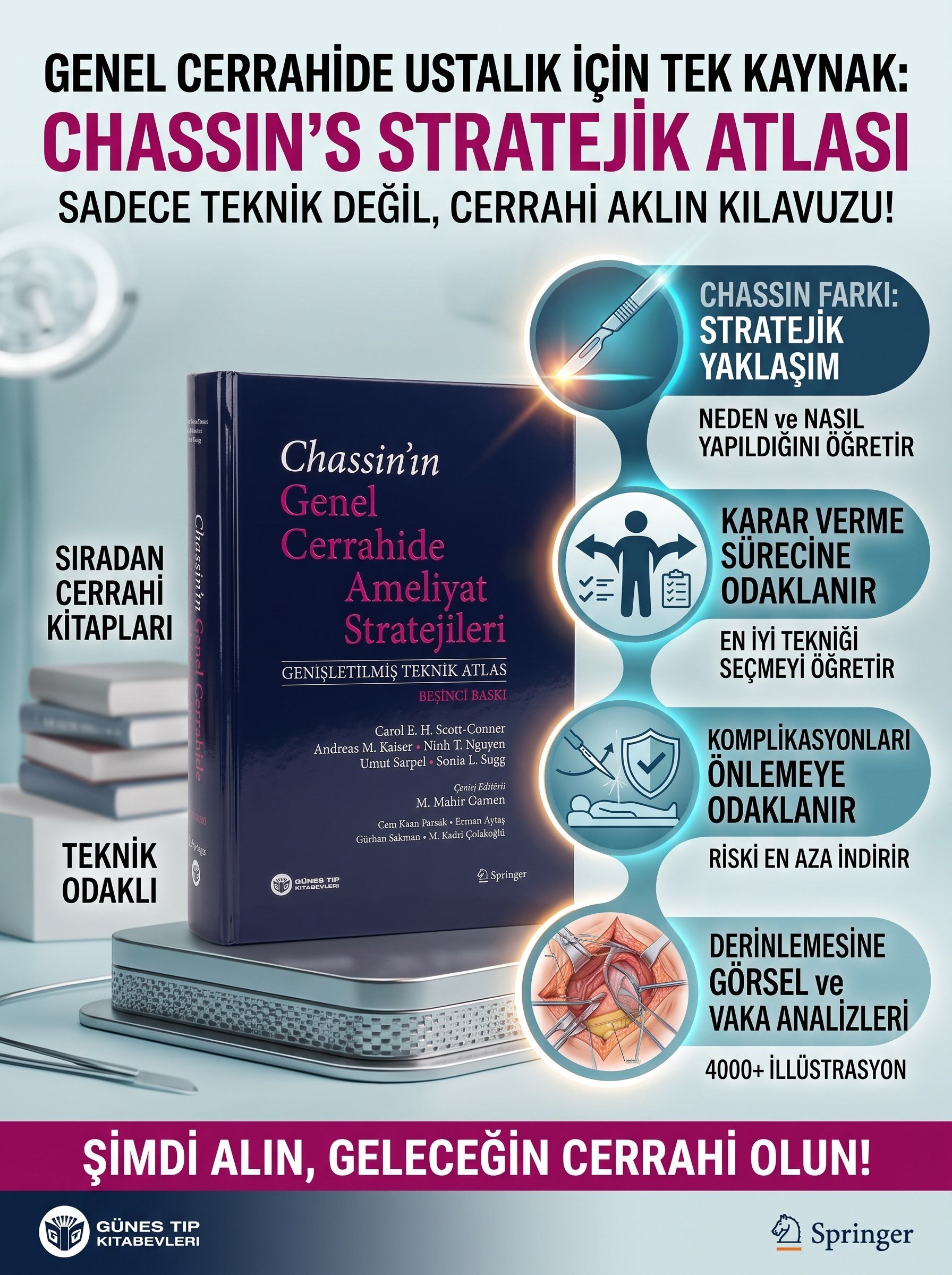Chassin'ın  Genel Cerrahide Ameliyat Stratejileri (Genişletilmiş Teknik Atlas)