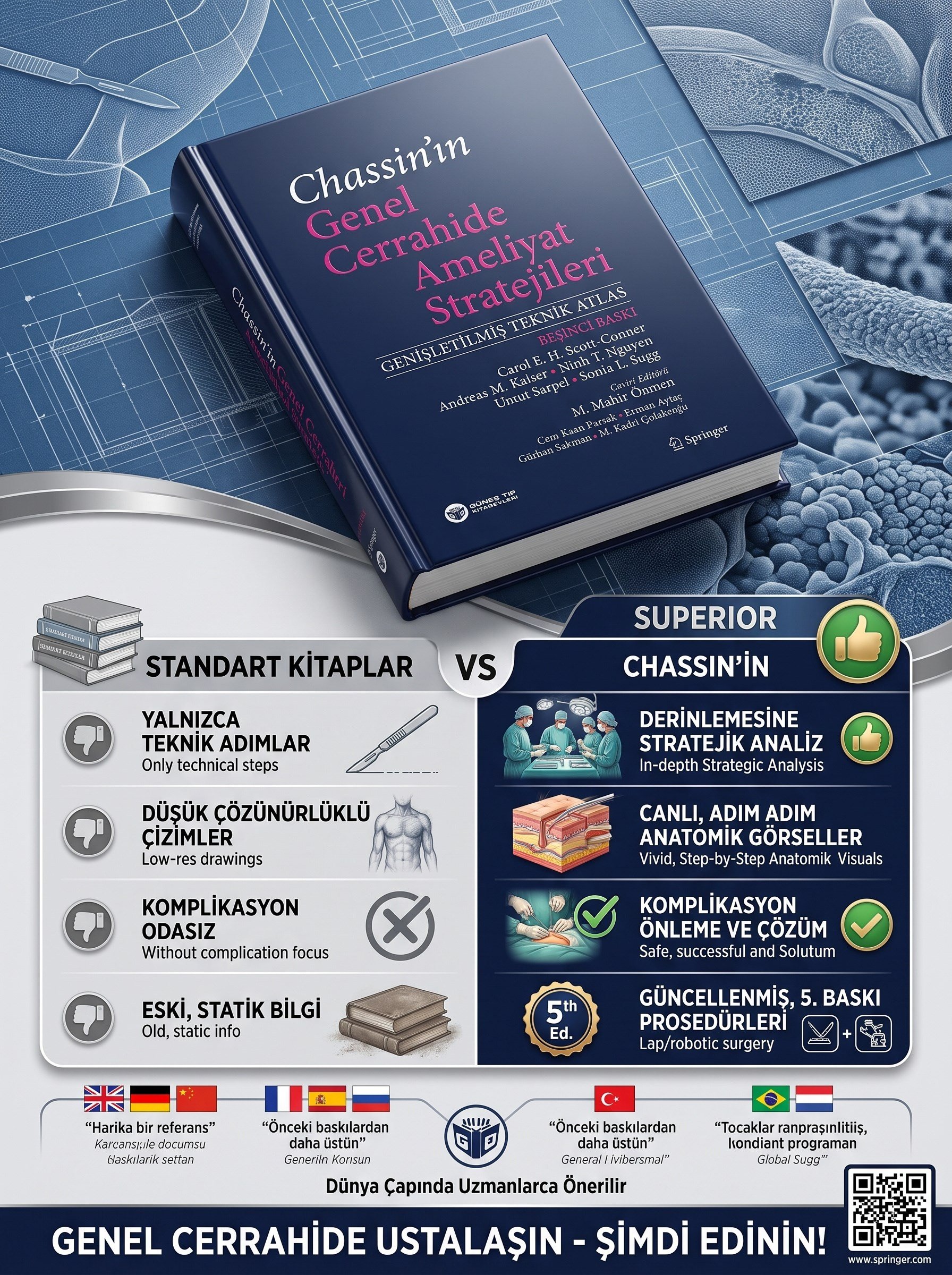 Chassin'ın  Genel Cerrahide Ameliyat Stratejileri (Genişletilmiş Teknik Atlas)