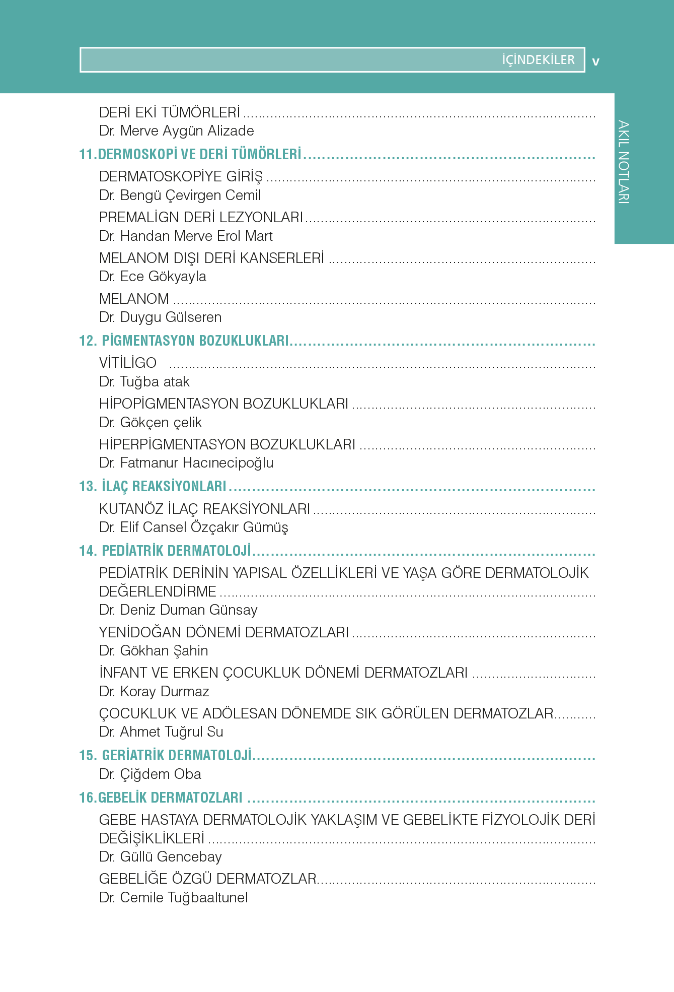 Dermatoloji Akıl Notları