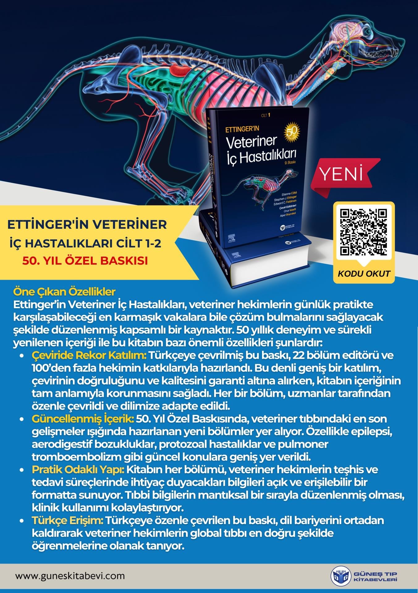 Ettinger'in Veteriner İç Hastalıkları 2 Cilt (50. Yıl Özel Baskısı)