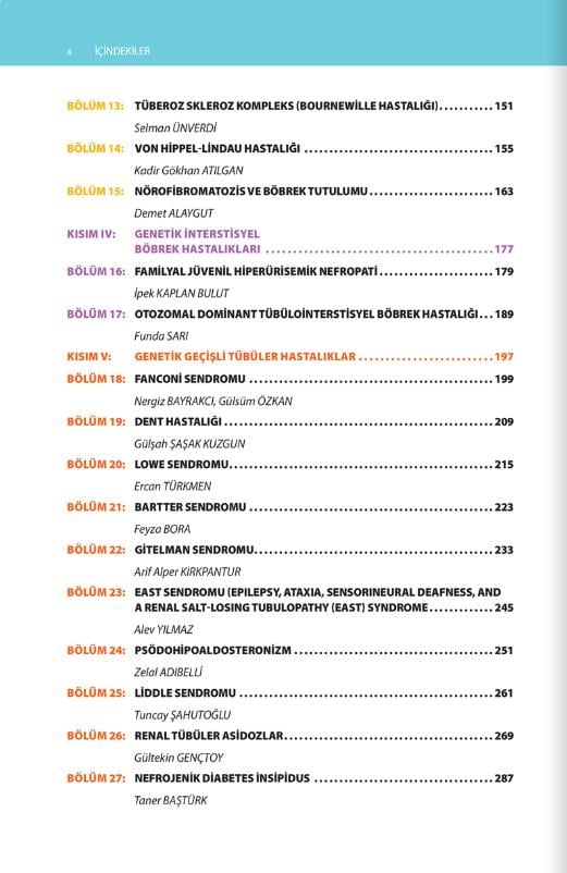 Genetik Böbrek Hastalıkları (Türk Nefroloji Derneği Yayınıdır)