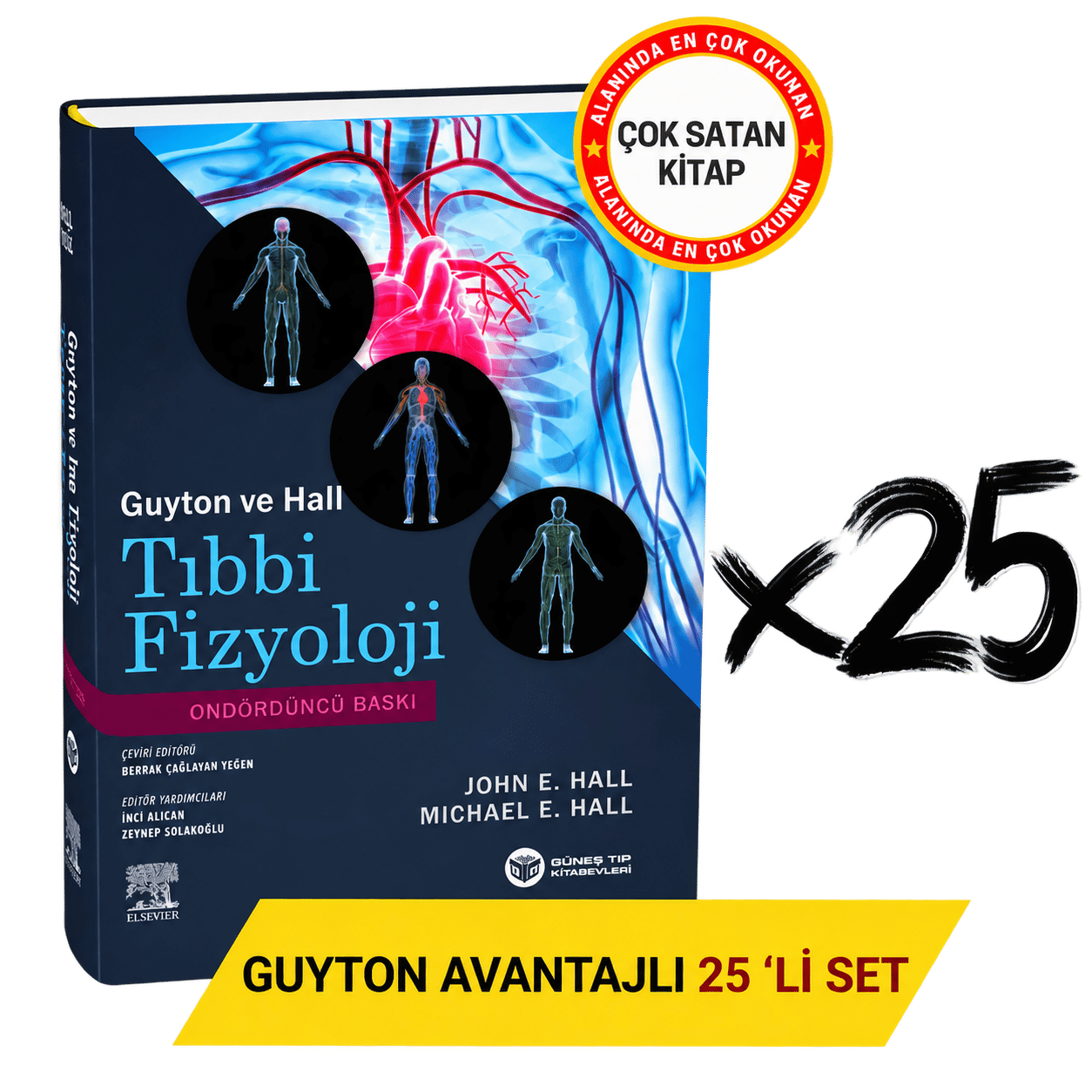 Guyton Tıbbi Fizyoloji 14. Baskı Avantajlı 25'li SET