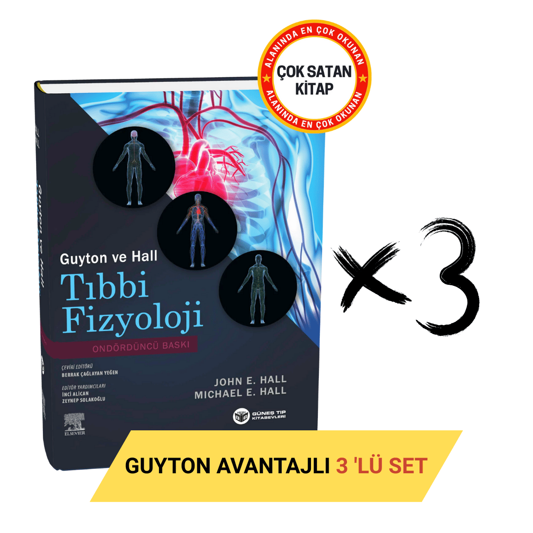 Guyton Tıbbi Fizyoloji 14. Baskı Avantajlı 3'lü SET