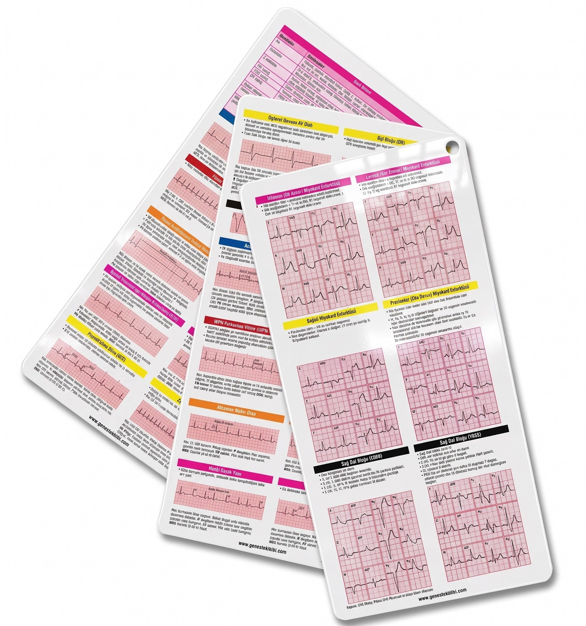 Hızlı Ekg Öğrenme ve Yorumlama Cep Kartı (Pvc)