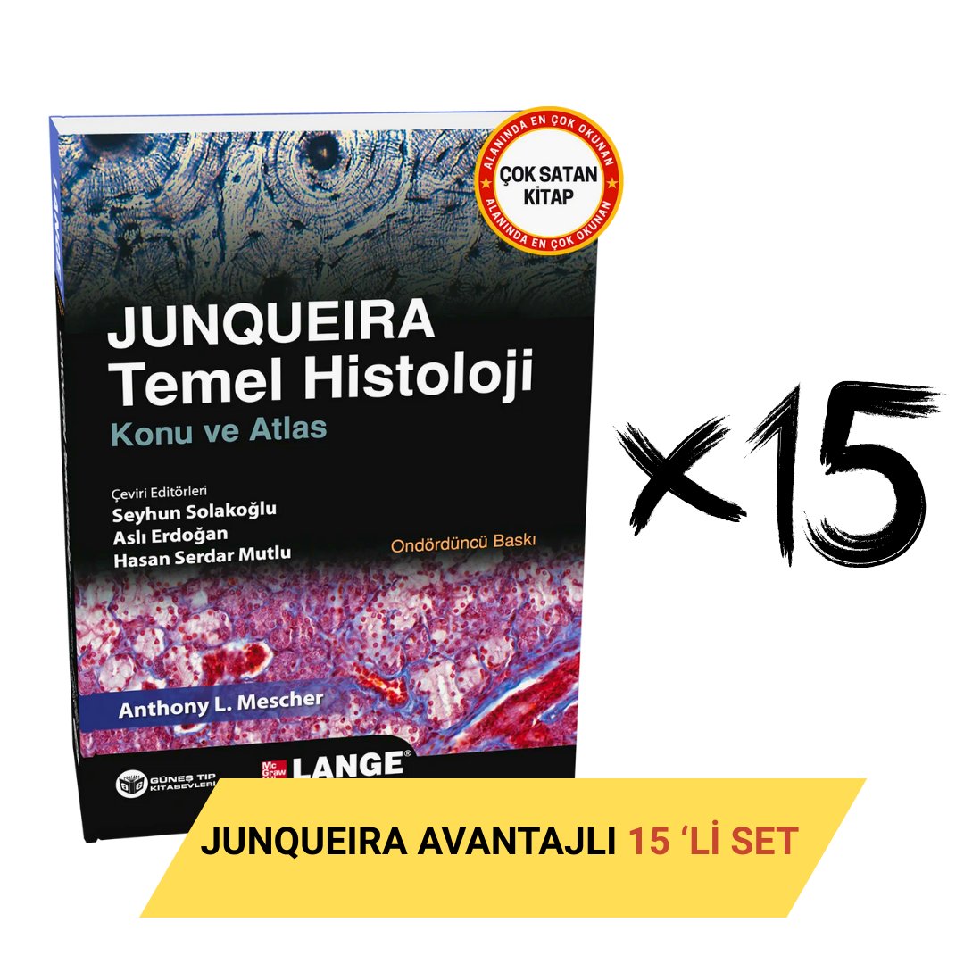 Junqueira Temel Histoloji Konu ve Atlas Avantajlı 15'li SET