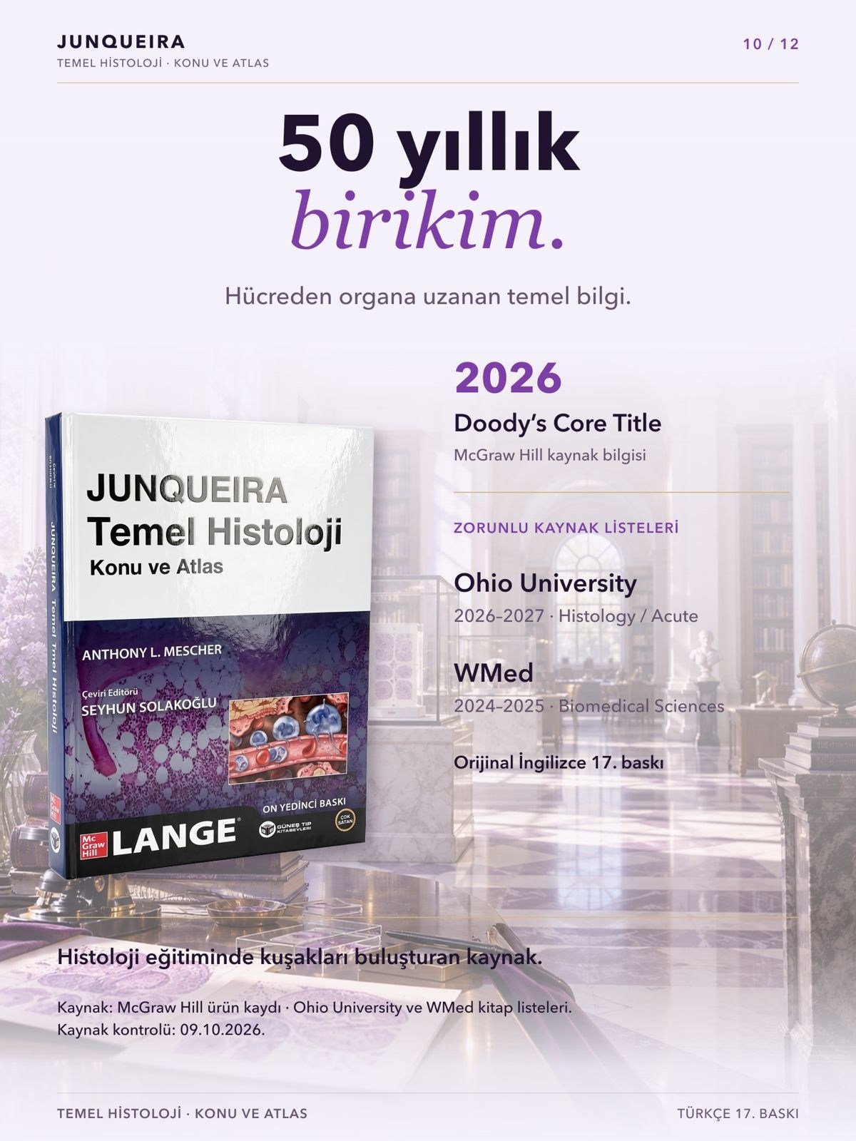 Junqueira Temel Histoloji Konu ve Atlas 17. Baskı