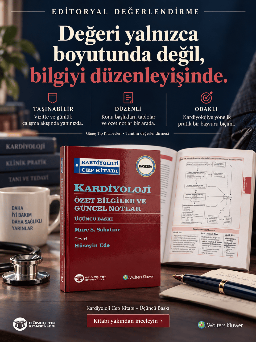 Kardiyoloji Cep Kitabı - Kardiyoloji Özet Bilgiler ve Güncel Notlar 3. Baskı