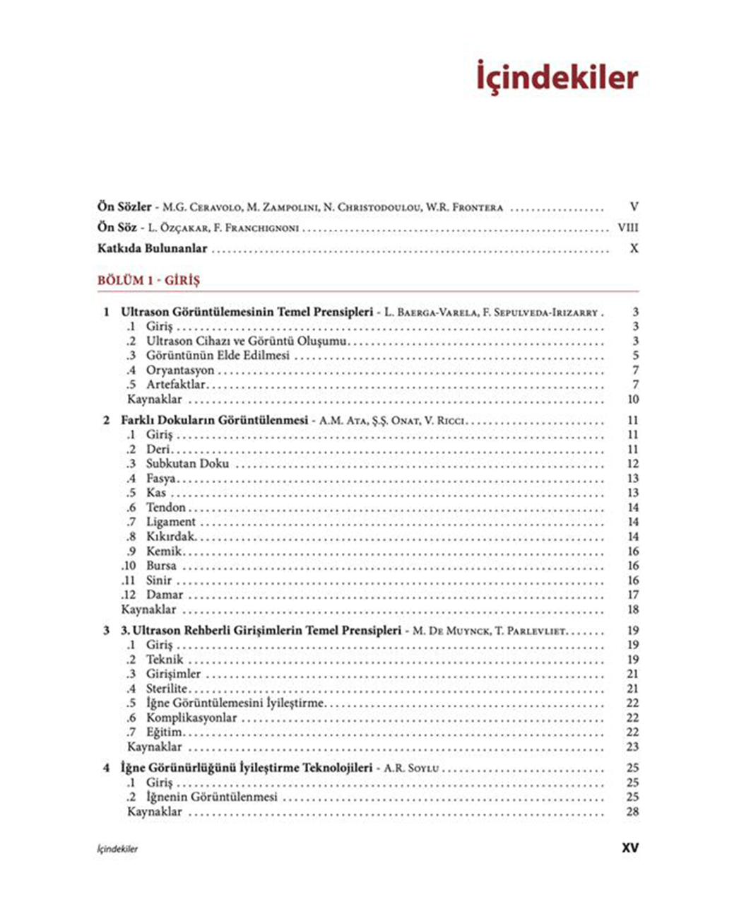 Kas İskelet Sistemi Girişimsel Ultrasonografisi