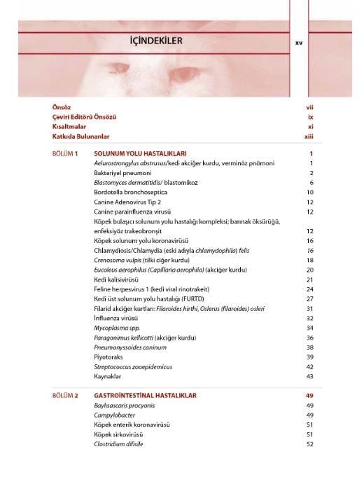 Köpek ve Kedilerde Enfeksiyöz Hastalıklar