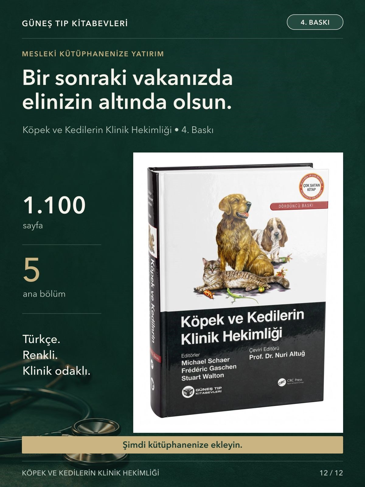 Köpek ve Kedilerin Klinik Hekimliği