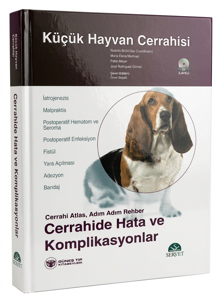 Küçük Hayvan Cerrahisi–Cerrahide Hata ve Komplikasyonlar (Cerrahi Atlas, Adım Adım Rehber) Kitap+DVD