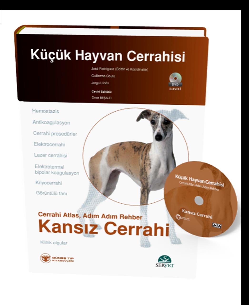 Küçük Hayvan Cerrahisi - Kansız Cerrahi (Cerrahi Atlas, Adım Adım Rehber) Kitap + DVD