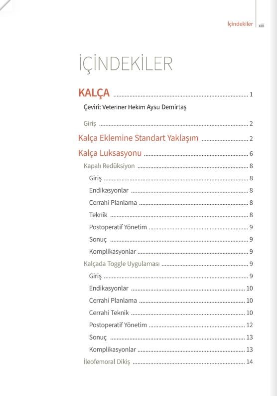 Küçük Hayvan Ortopedisi Arka Ayak