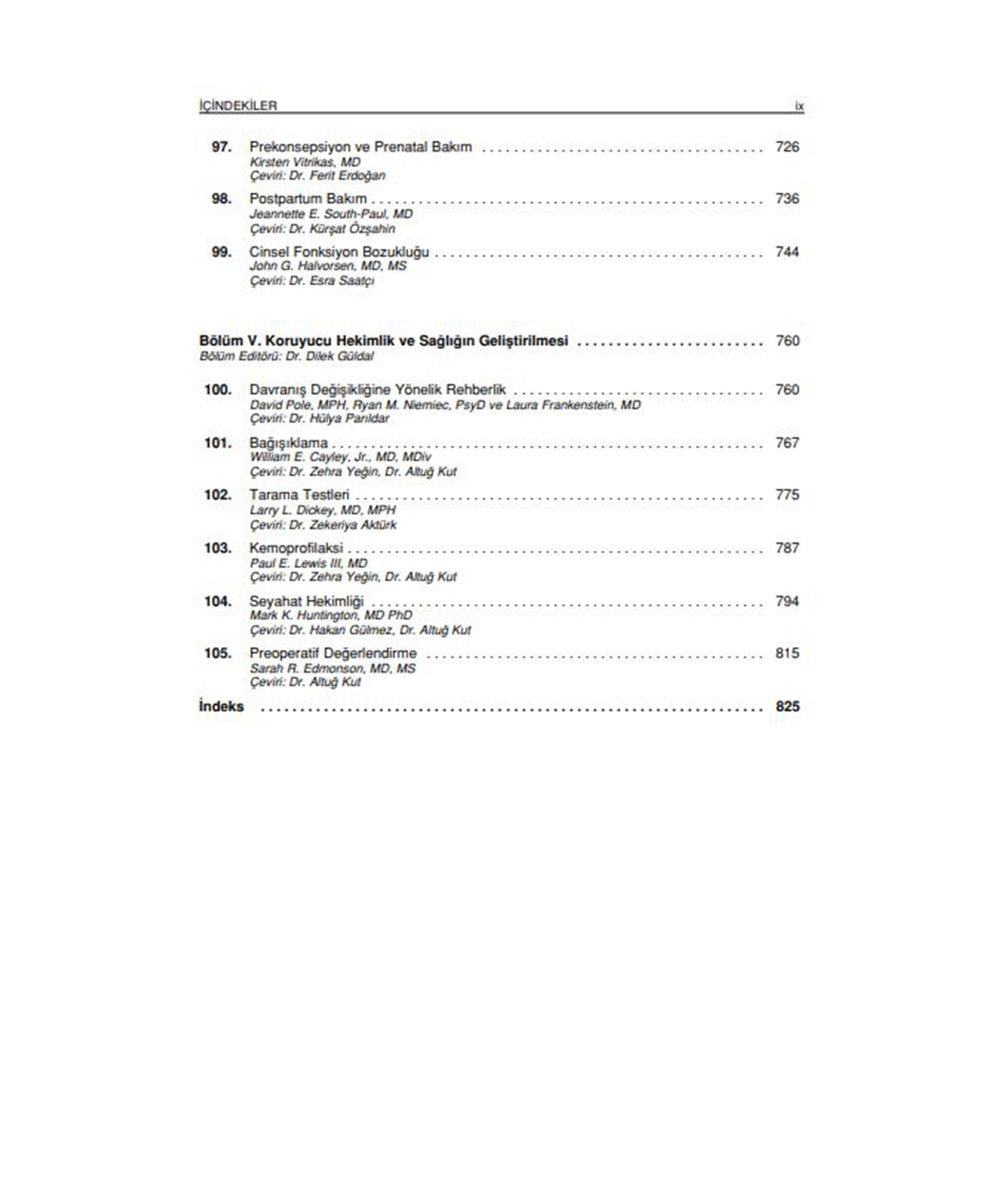 Lange Aile Hekimliği Ayaktan Tedavi ve Korunma