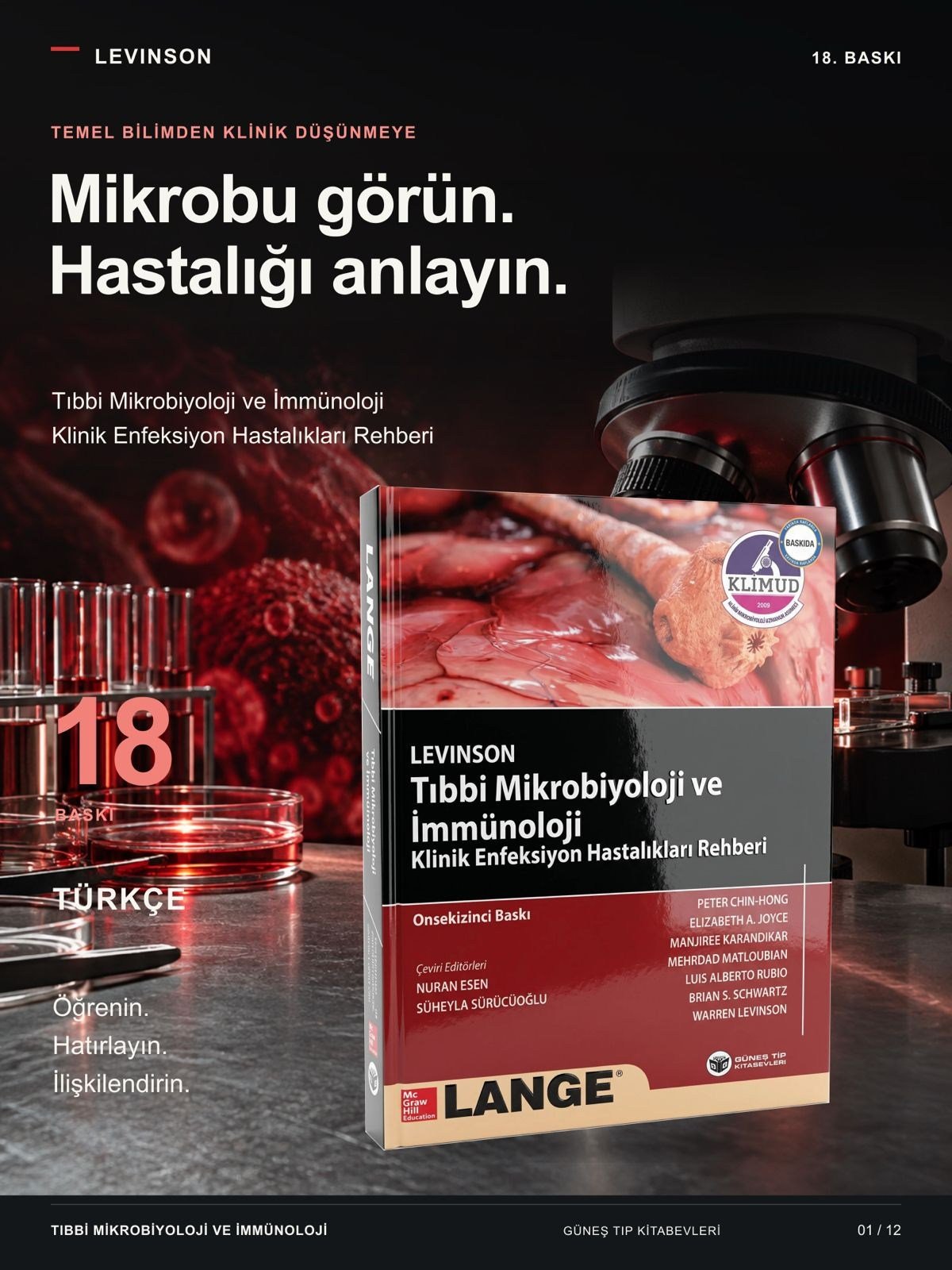 Levinson - Tıbbi Mikrobiyoloji ve İmmünoloji Klinik Enfeksiyon Hastalıkları Rehberi (KLİMUD yayınıdır. Klinik Mikrobiyoloji Uzmanlık Derneği)
