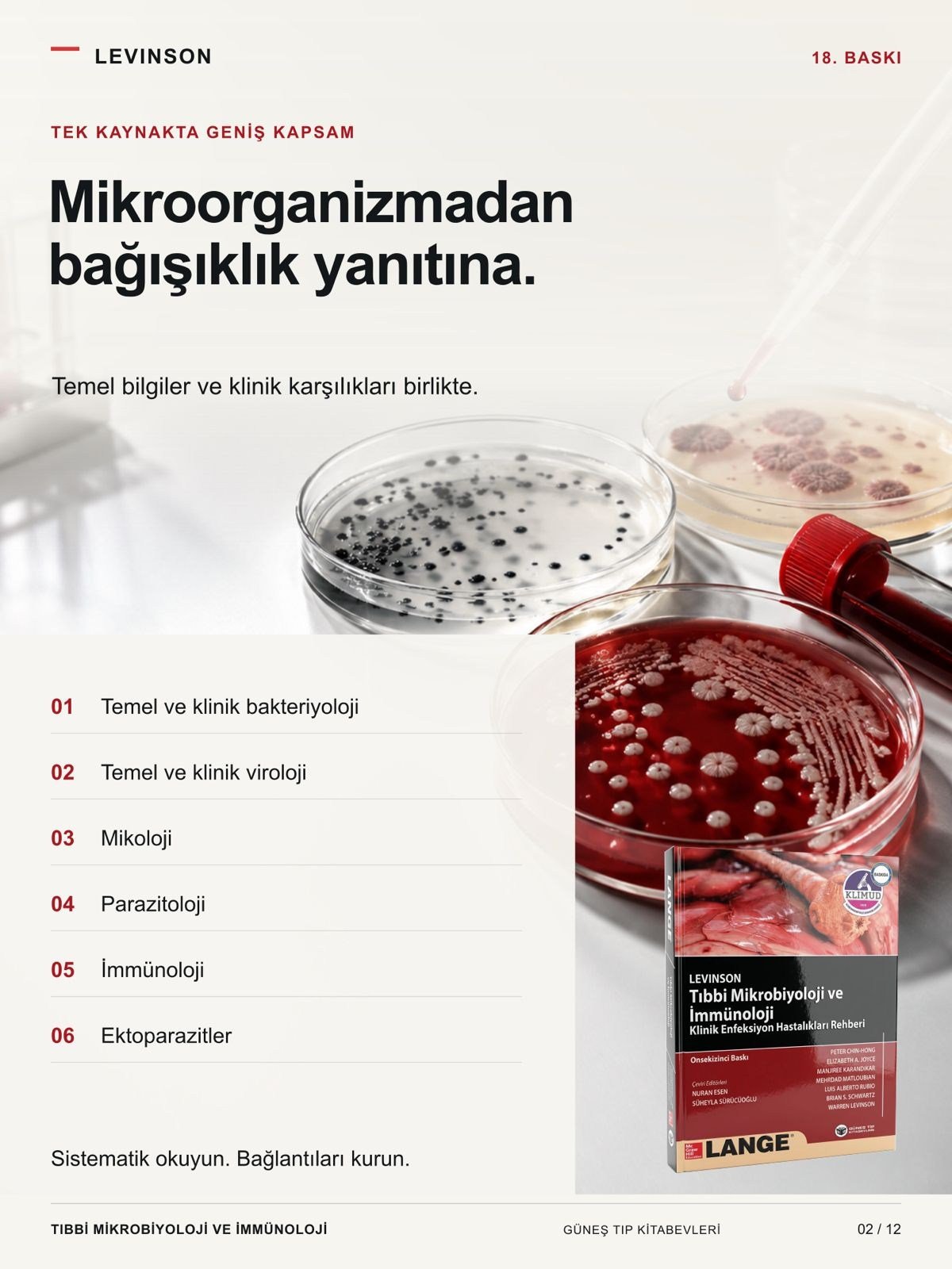 Levinson - Tıbbi Mikrobiyoloji ve İmmünoloji Klinik Enfeksiyon Hastalıkları Rehberi (KLİMUD yayınıdır. Klinik Mikrobiyoloji Uzmanlık Derneği)