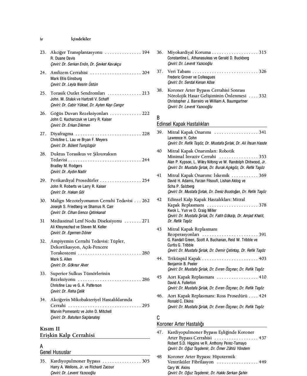 Mastery of Cardiothoracic Surgery (TÜRKÇE)