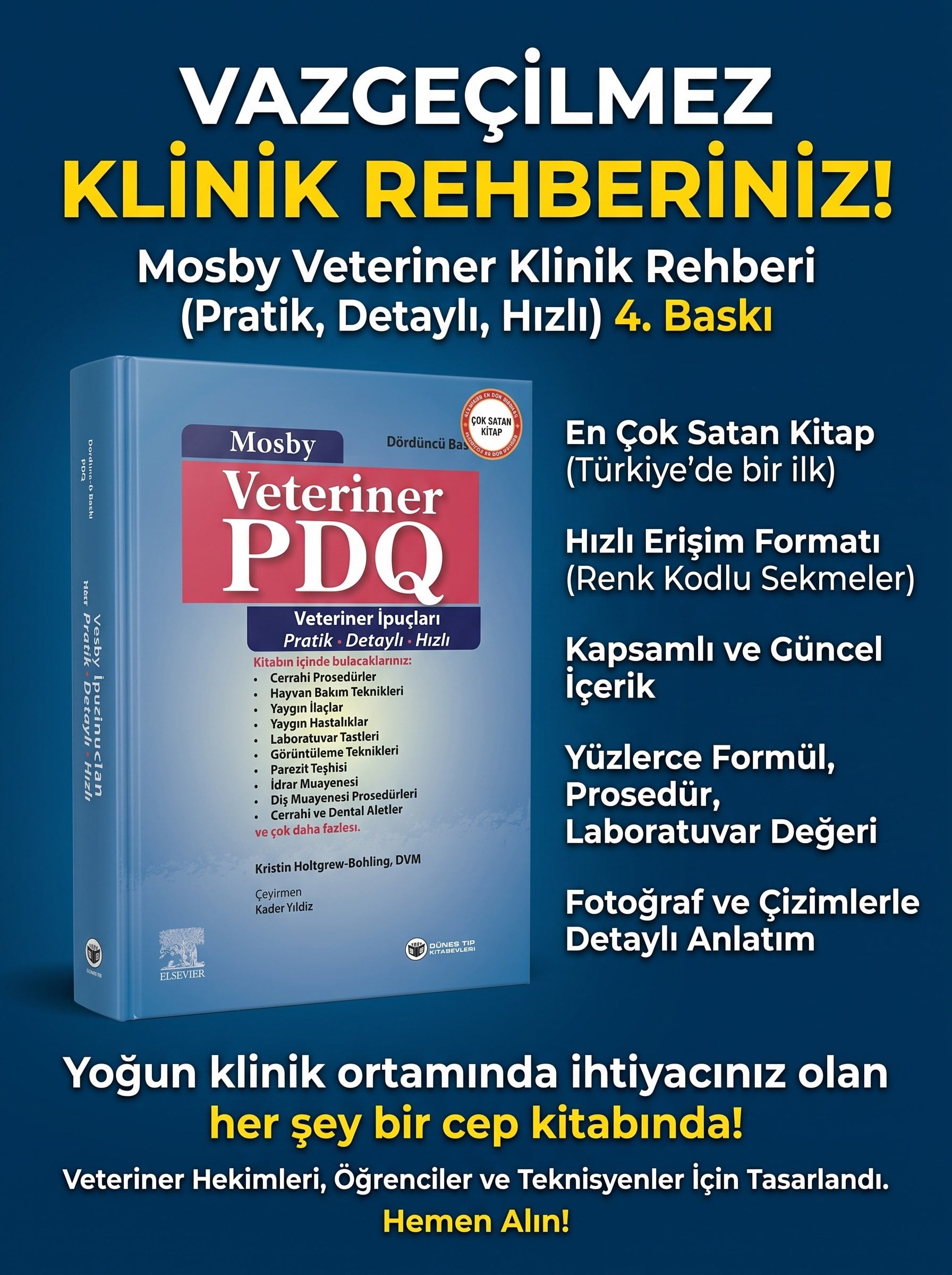 Mosby Veteriner Klinik Rehberi (Pratik, Detaylı, Hızlı)