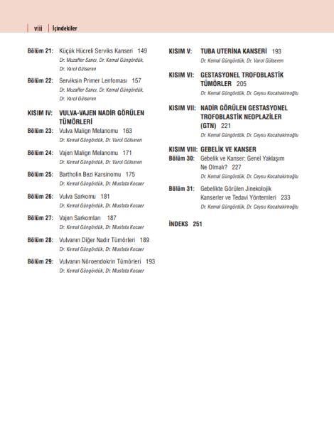 Nadir Görülen Jinekolojik Kanserler