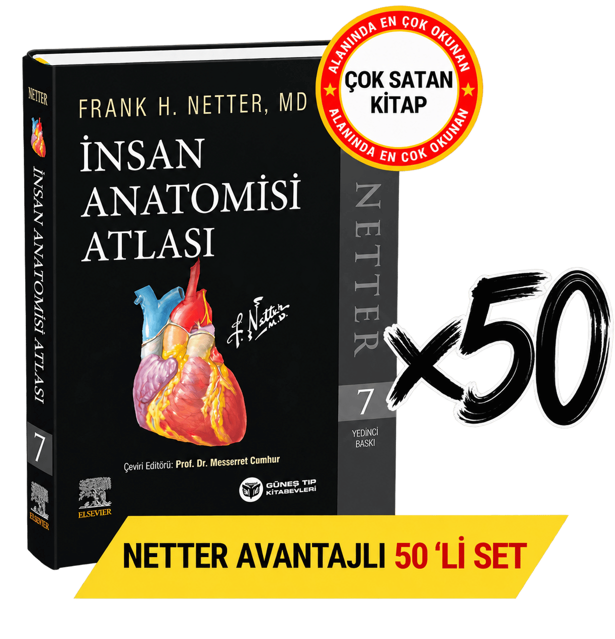 Netter İnsan Anatomisi Atlası Avantajlı 50'li SET