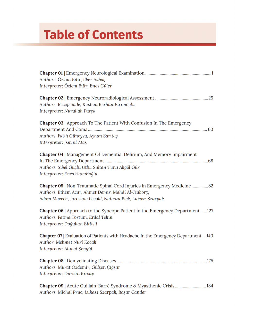 Neurologic Emergencies