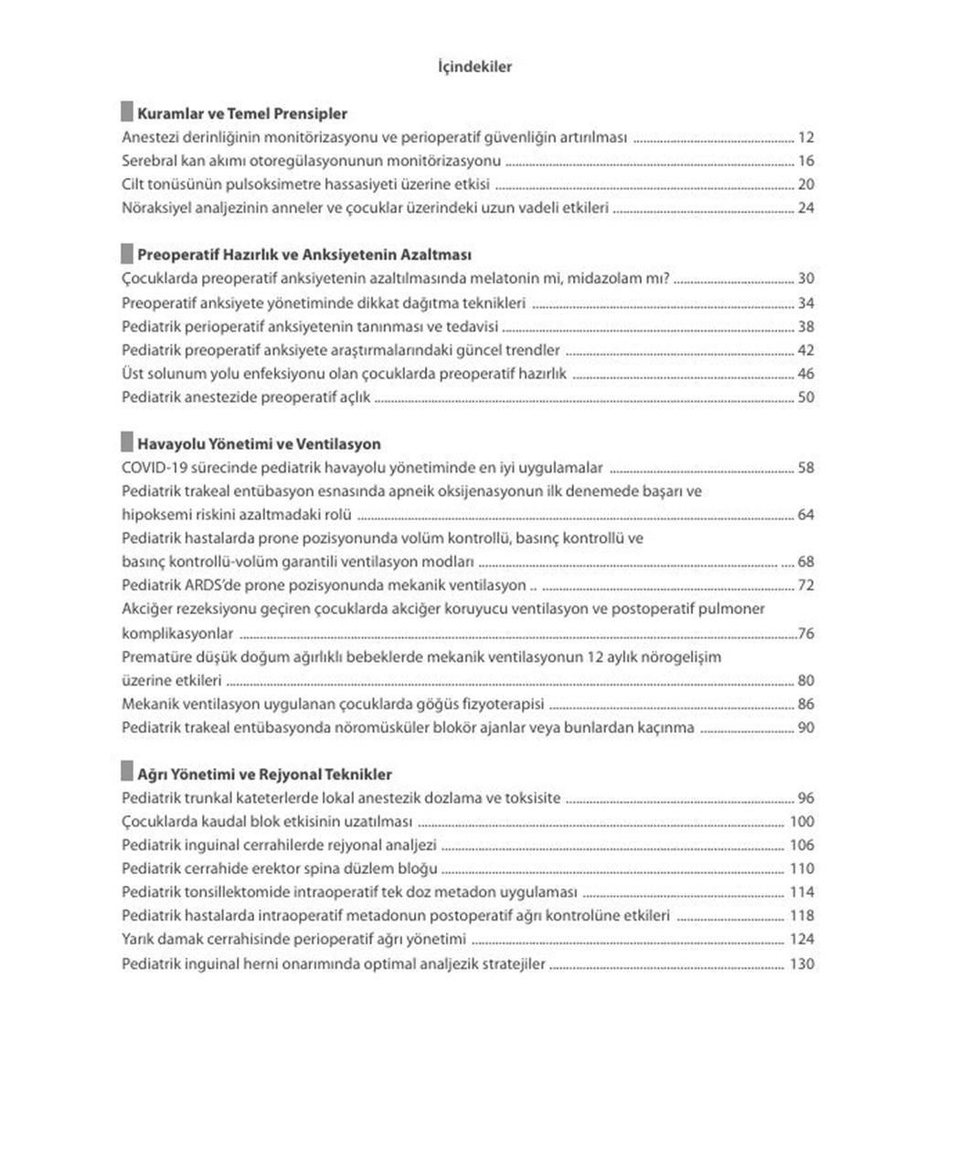 NYSORA - Pediatrik Anestezi Güncellemeler - Yoğun Klinisyenler İçin Hızlı Güncellemeler