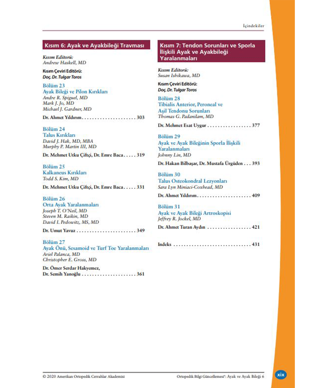 OKU 6 - Ayak ve Ayak Bileği TOTBİD YAYINI
