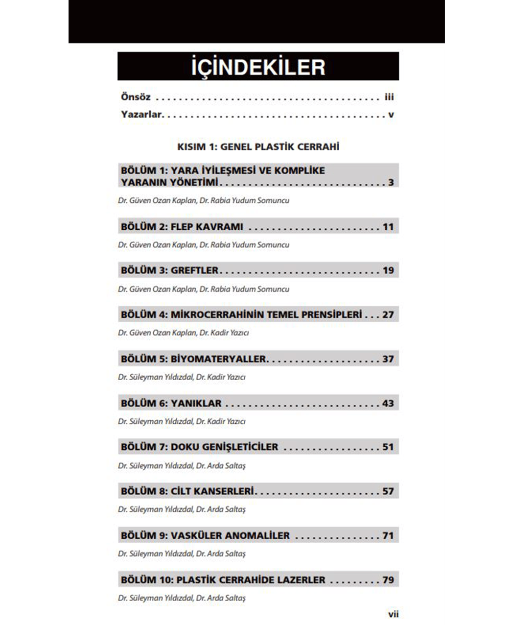 Plastik Cerrahi Akıl Notları