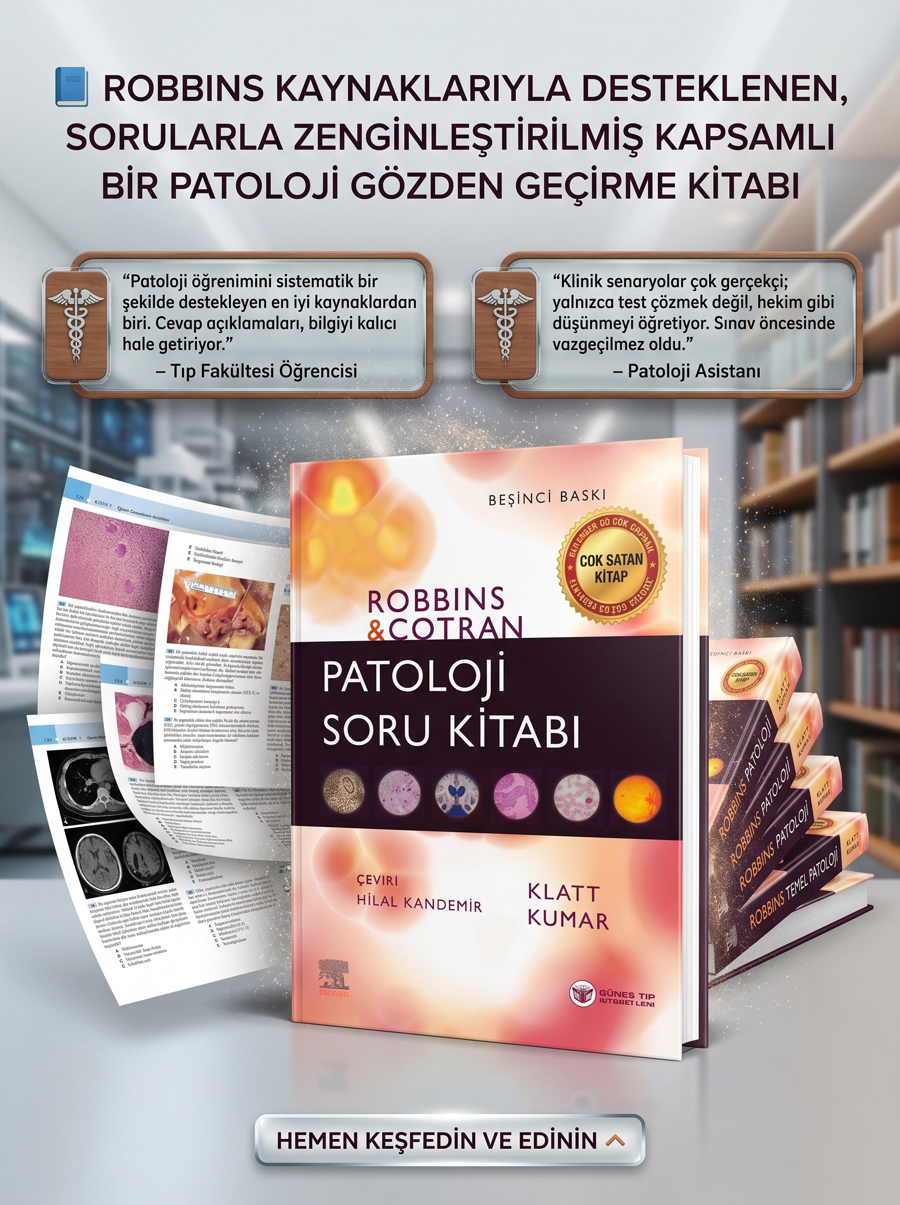 Robbins Patoloji Soru Kitabı (Kapsamlı Gözden Geçirme)