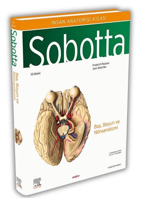 Sobotta Anatomi Atlası 4 Cilt Set (13. En Son Türkçe Baskı) + Sobotta Konu Kitabı