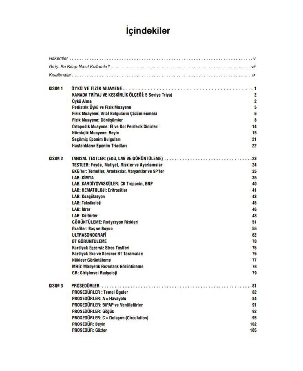 Tarascon Acil Hızlı Başvuru Kılavuzu