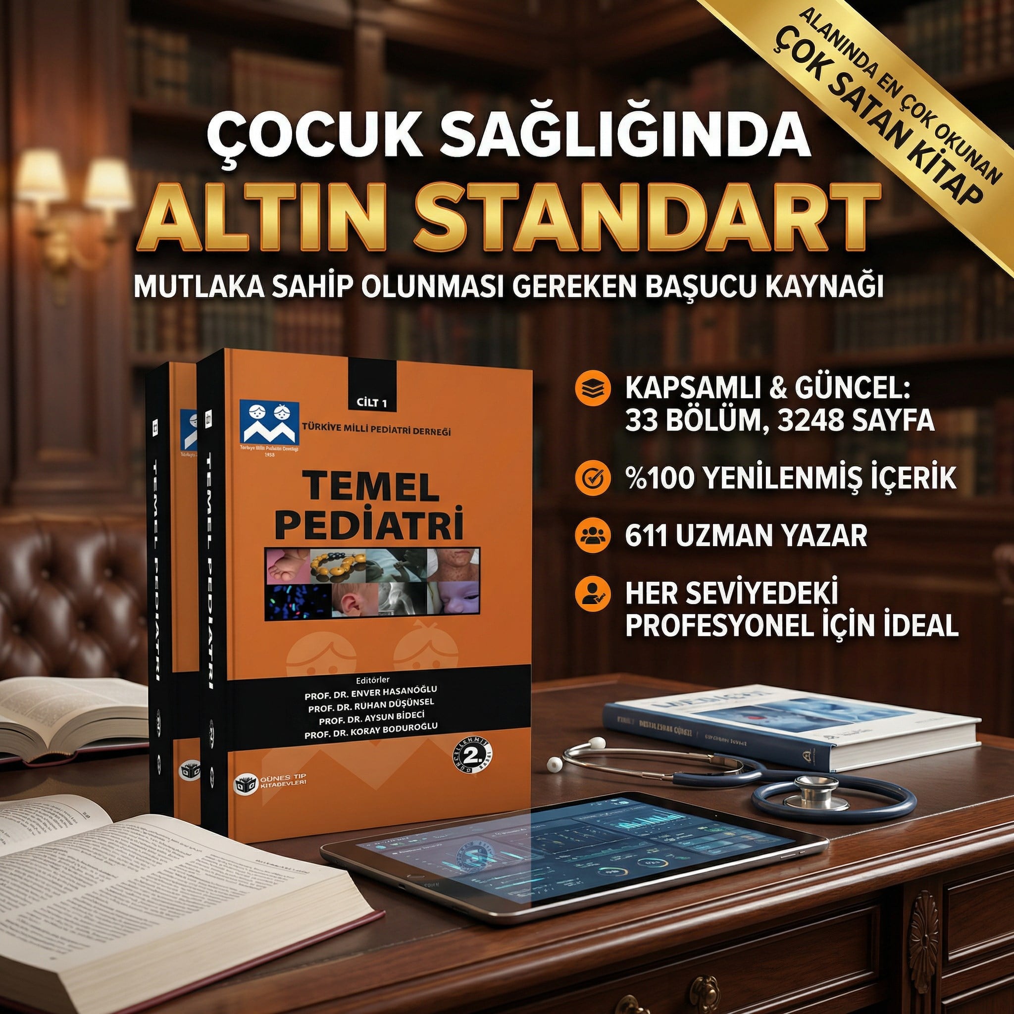 Temel Pediatri 2. Baskı 2 CİLT (Milli Pediatri Derneği Yayını)